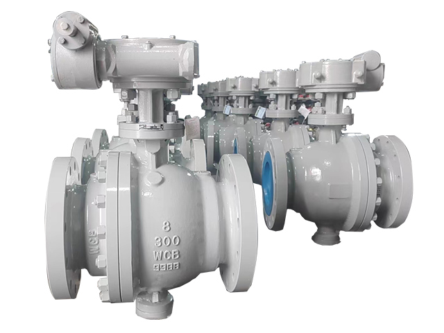 Cast trunnion ball valve