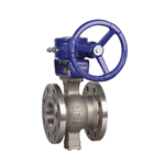 The use of V-shaped regulating ball valve